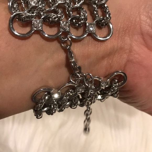 Guess Silver Bracelet with Rhinestones - Picture 3 of 5
